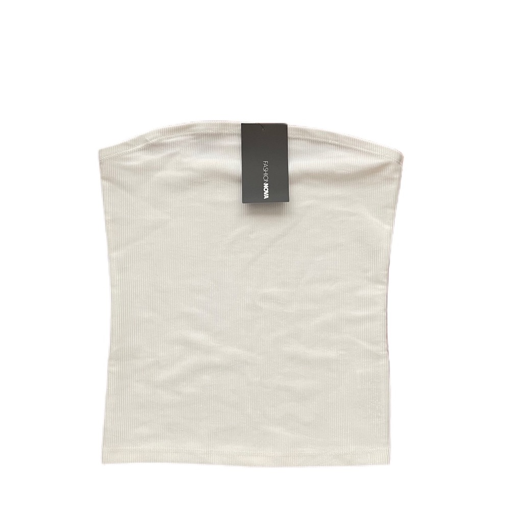 Fashion nova white tube top